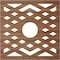 Ekena Millwork Chevron Wood Fretwork Pierced Ceiling Medallion, Walnut, 36"OD x 9 3/8"ID x 3/8"T CMWP36X36X0375CHWA - alternate 2
